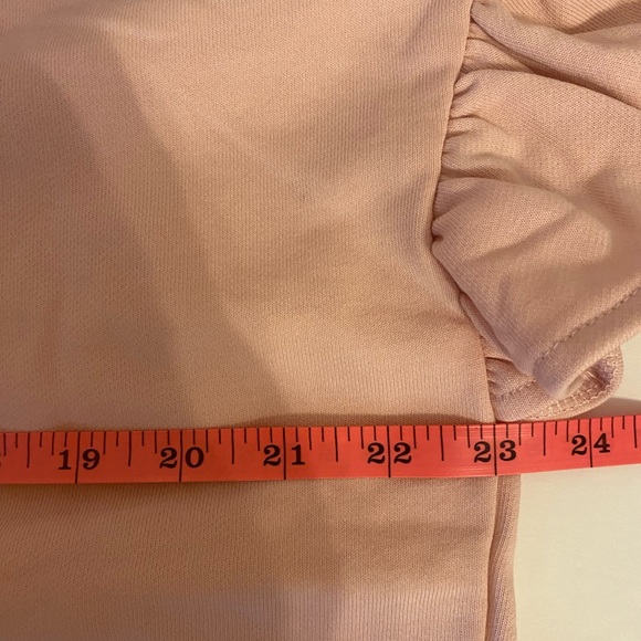 Voy Color Block French Terry Ruffle Top size large - Picture 8 of 10